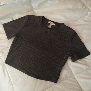 Charcoal Crop Top